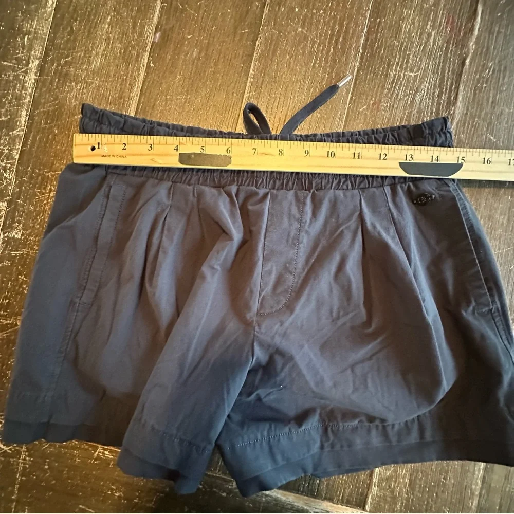 CALIA by Carrie Underwood Blue Journey High Rise Smocked Waistband Shorts Medium